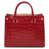 Croque - Croc print leather handbag